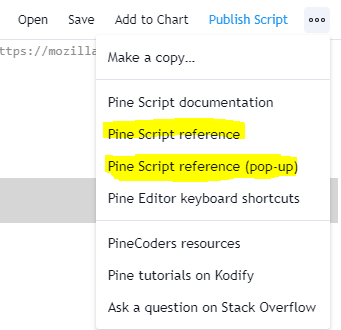 pine script reference manual
